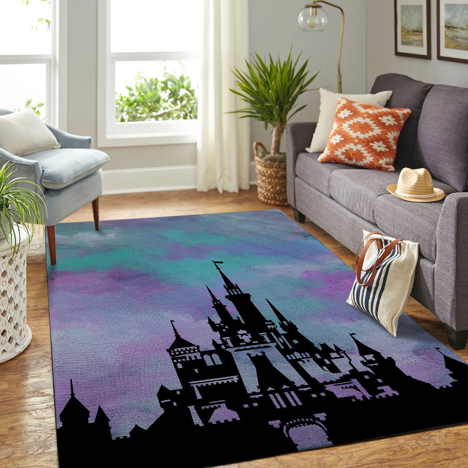 Amazon Disney Magic Castle Living Room Area Rug