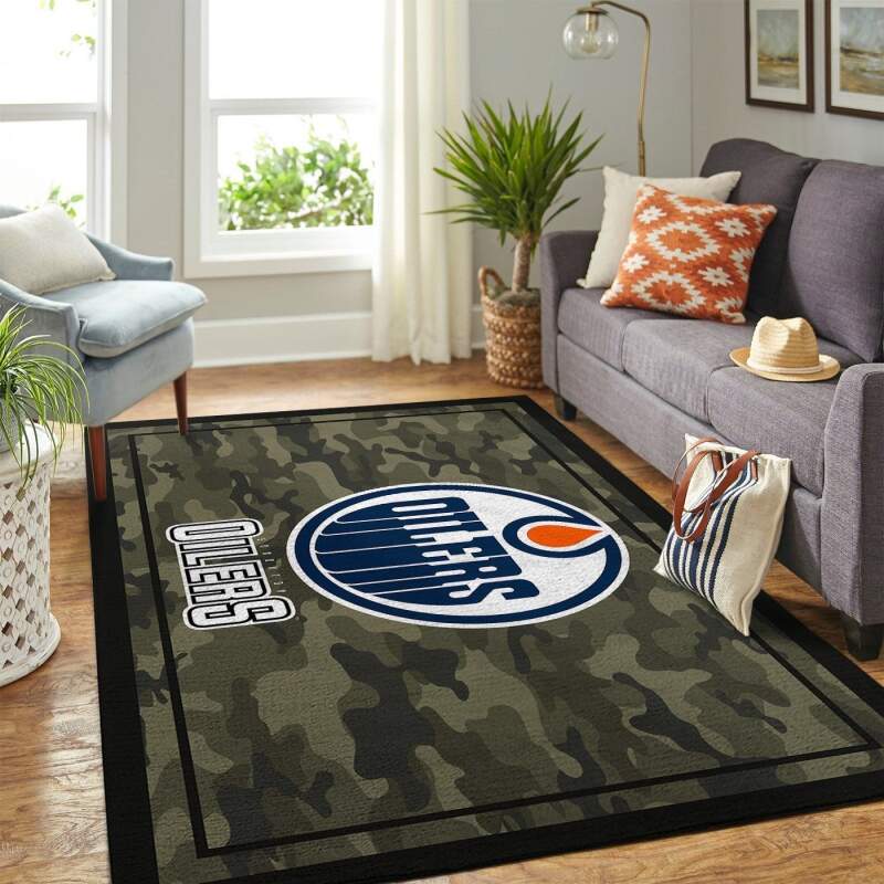 Amazon Edmonton Oilers Living Room Area Rug
