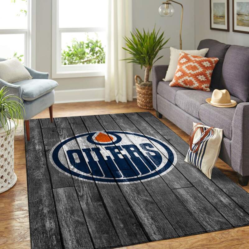 Amazon Edmonton Oilers Living Room Area Rug