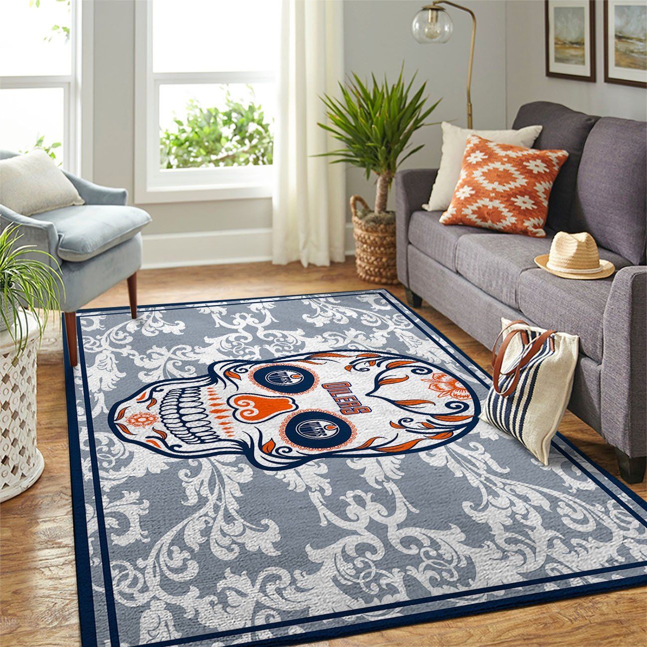 Amazon Edmonton Oilers Living Room Area Rug