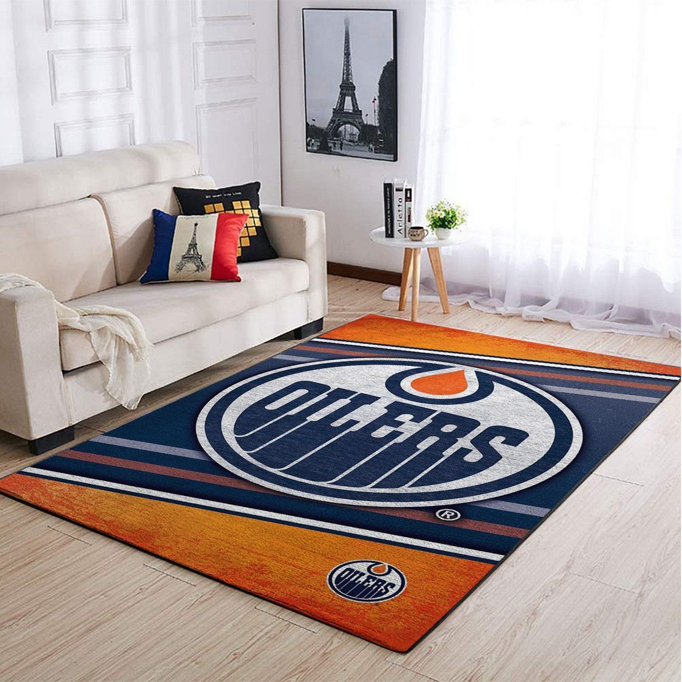 Amazon Edmonton Oilers Living Room Area Rug