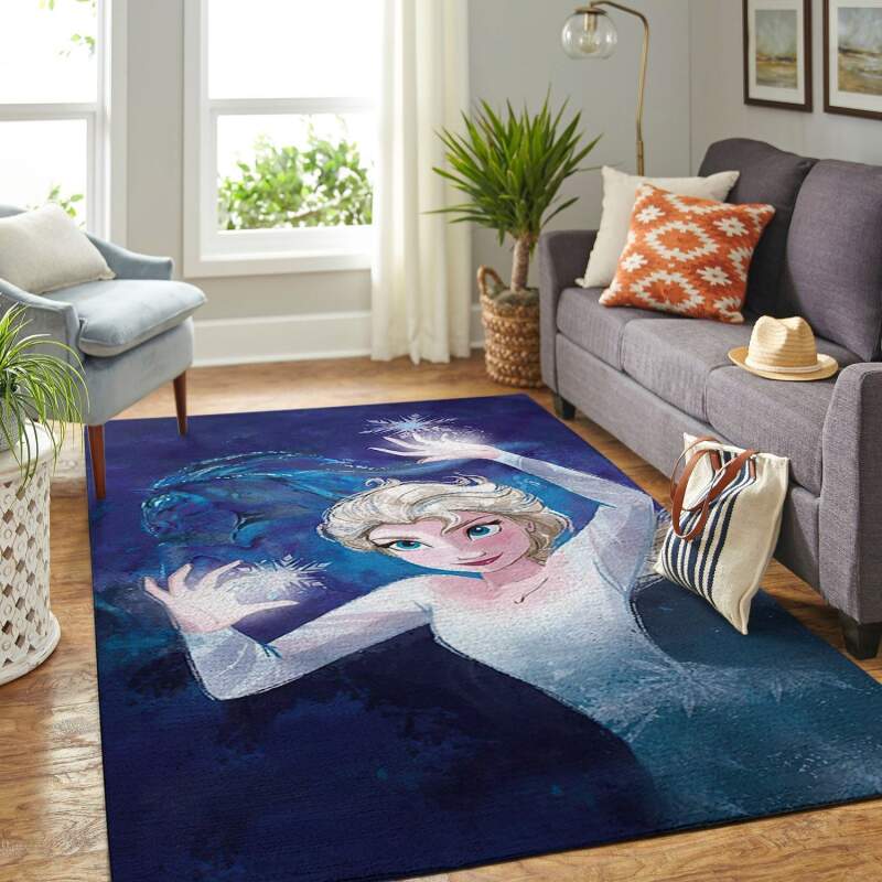 Amazon Elsa Frozen Living Room Area Rug
