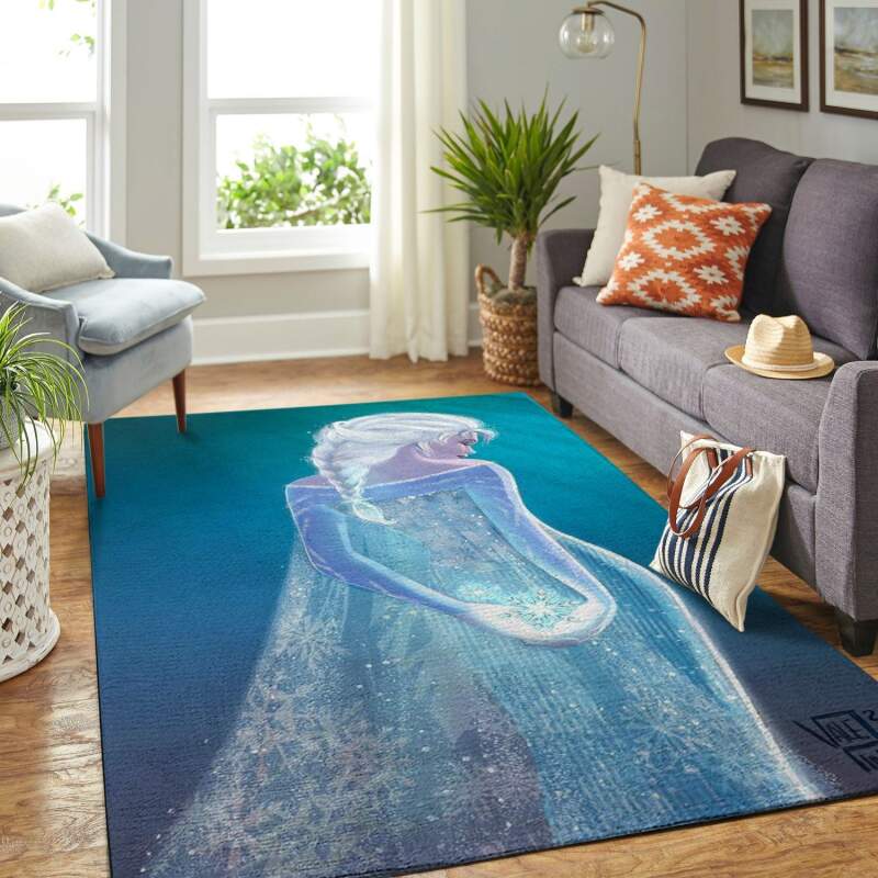 Amazon Elsa Frozen Living Room Area Rug