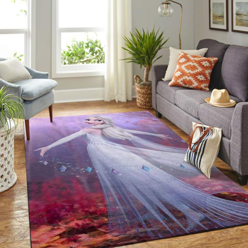 Amazon Elsa Frozen Living Room Area Rug