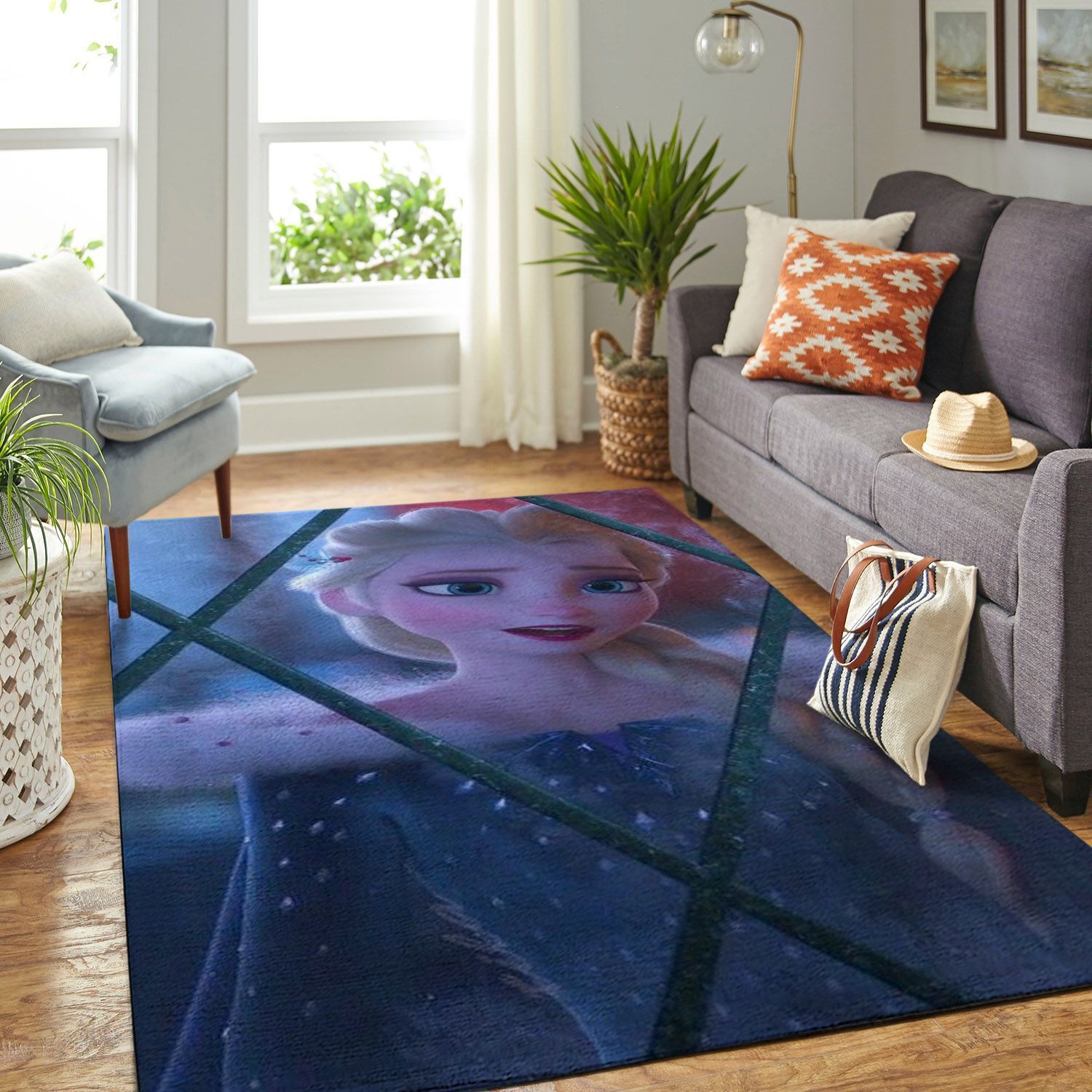 Amazon Elsa Frozen Queen Living Room Area Rug