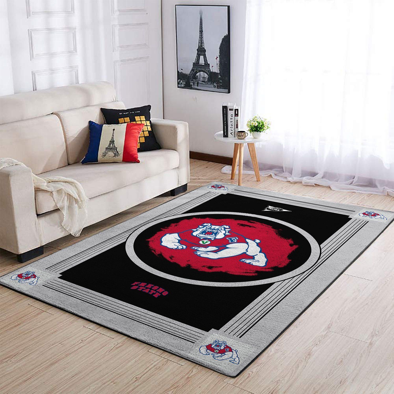 Amazon Fresno State Bulldogs Living Room Area Rug