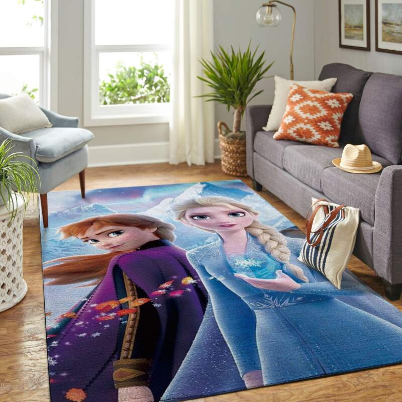 Amazon Frozen Elsa & Anna Living Room Area Rug