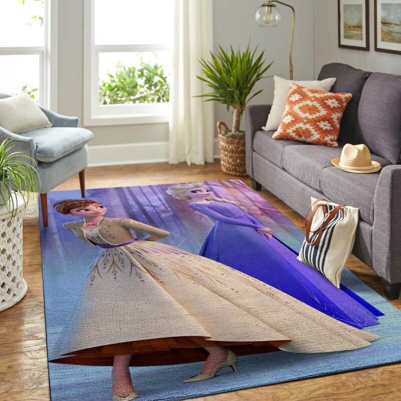 Amazon Frozen Elsa & Anna Living Room Area Rug