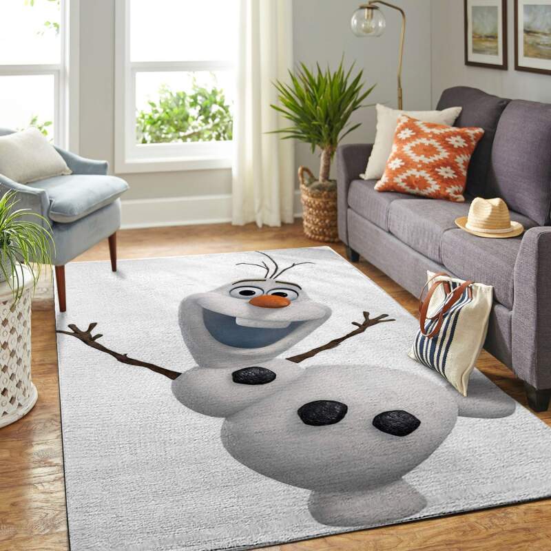 Amazon Frozen Olaf Snowman Living Room Area Rug
