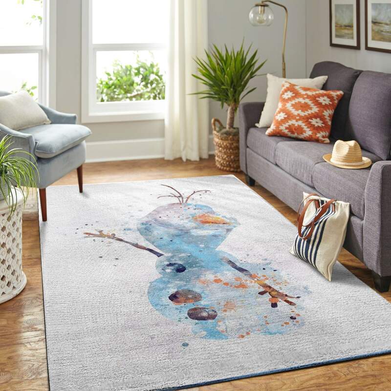 Amazon Frozen Olaf Snowman Living Room Area Rug
