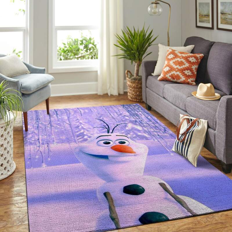 Amazon Frozen Olaf Snowman Living Room Area Rug