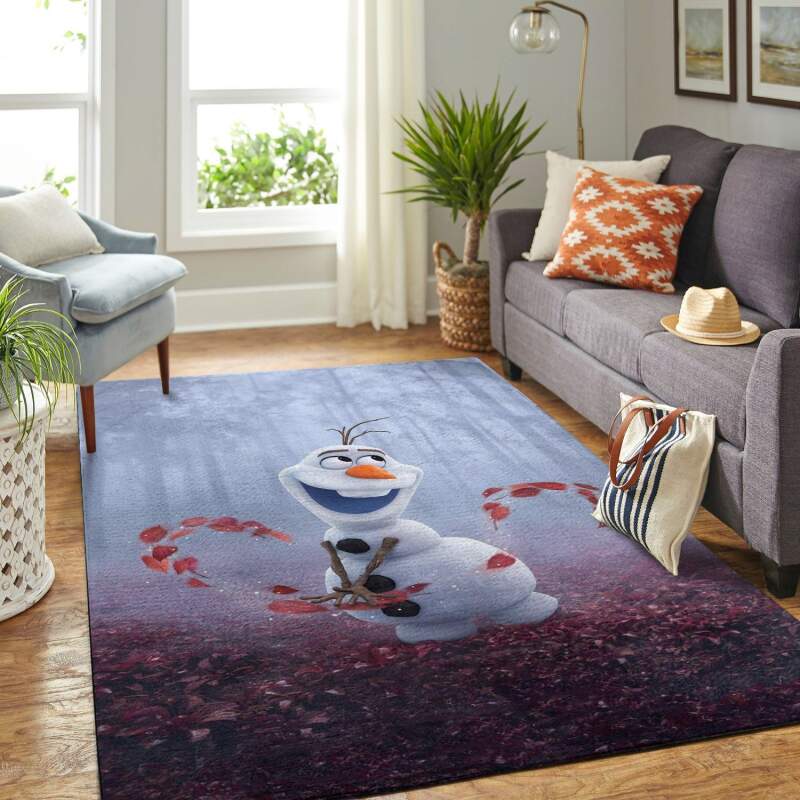 Amazon Frozen Olaf Snowman Living Room Area Rug