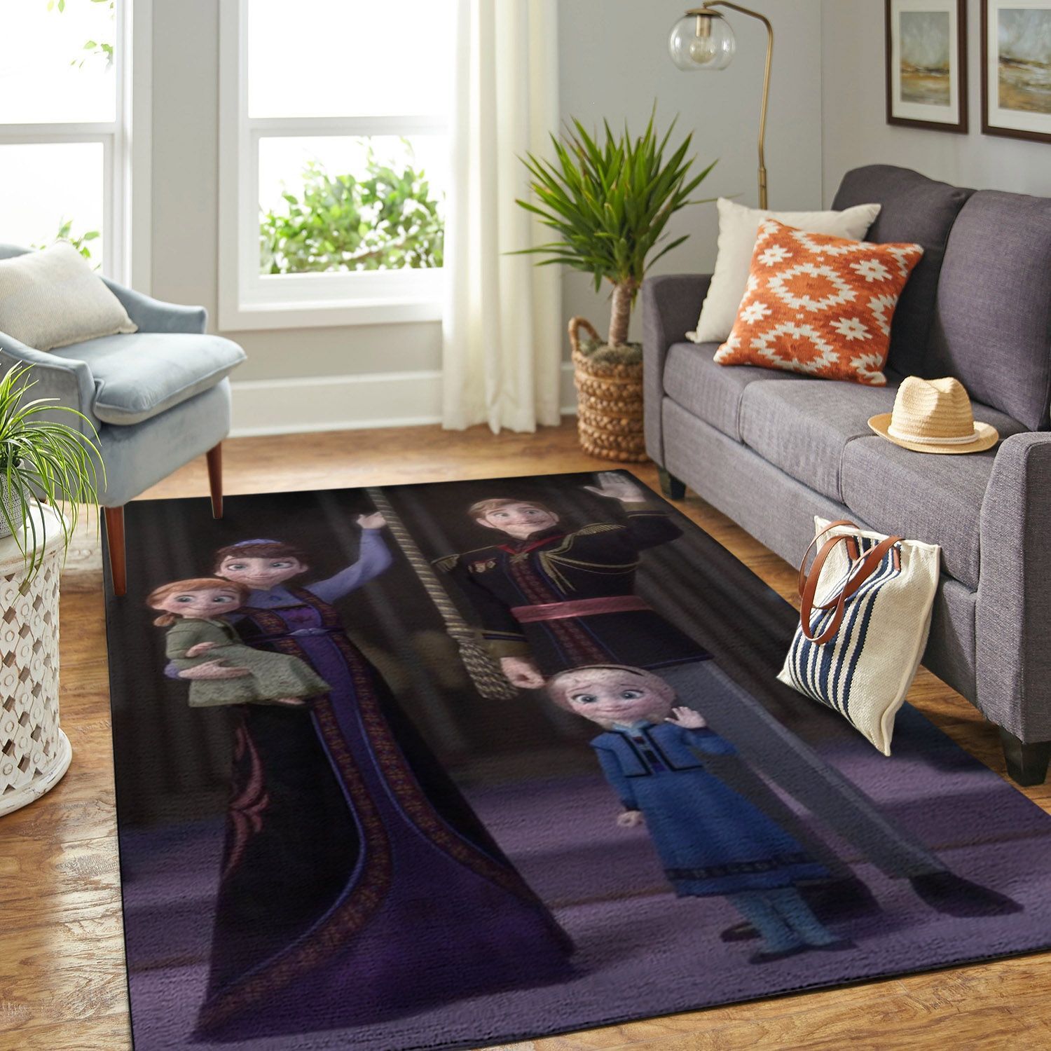 Amazon Frozen Royal Family Living Room Area Rug