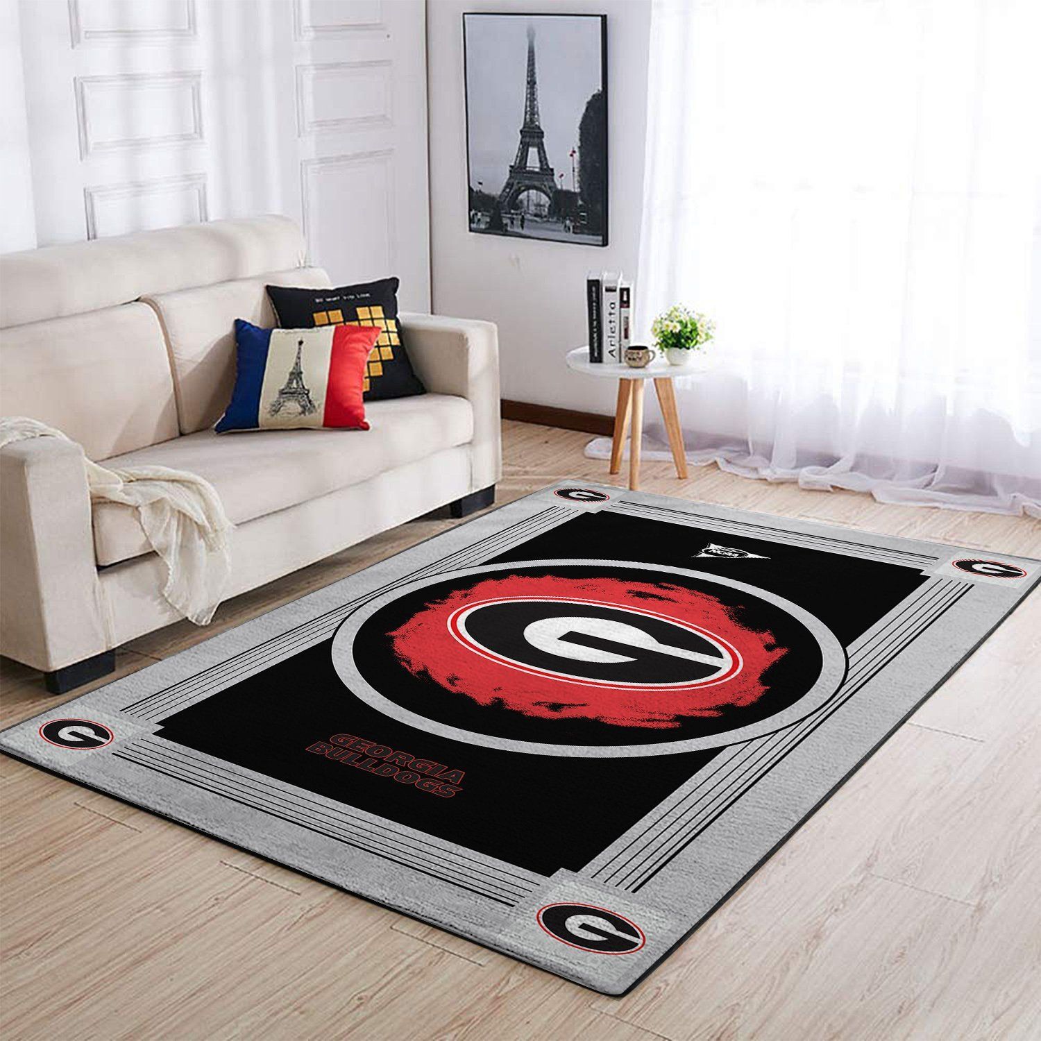 Amazon Georgia Bulldogs Living Room Area Rug