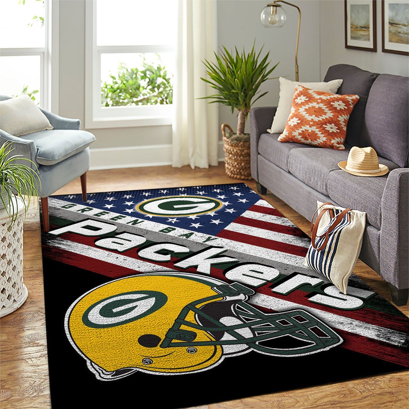 Amazon Green Bay Packers Living Room Area Rug