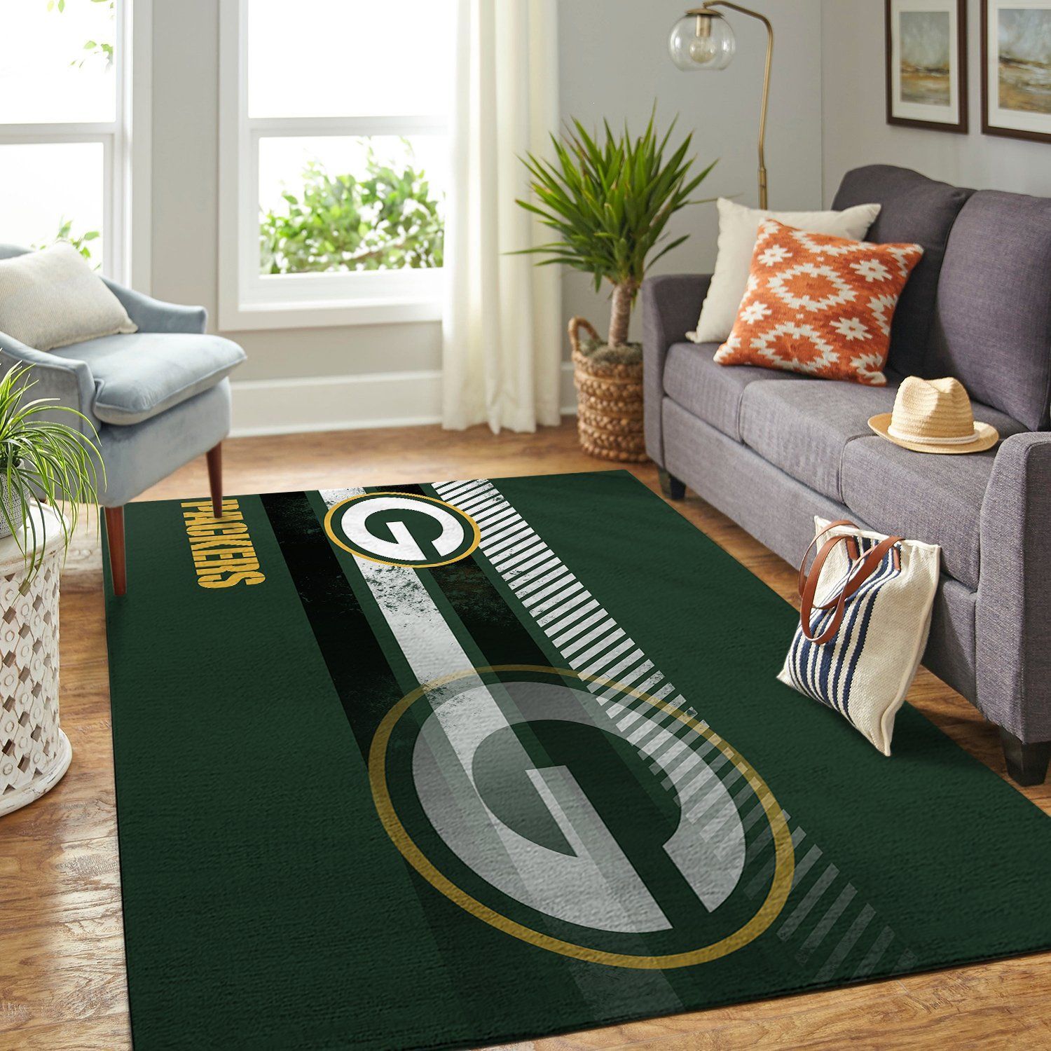 Amazon Green Bay Packers Living Room Area Rug
