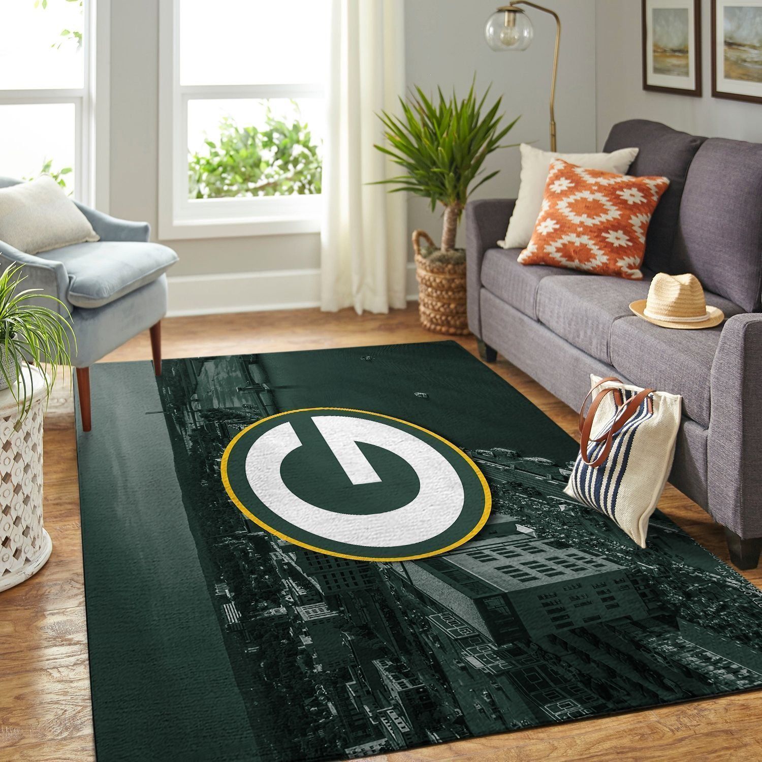 Amazon Green Bay Packers Living Room Area Rug