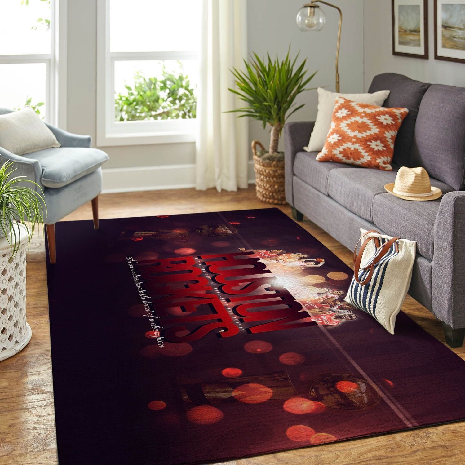 Amazon Houston Rockets Living Room Area Rug