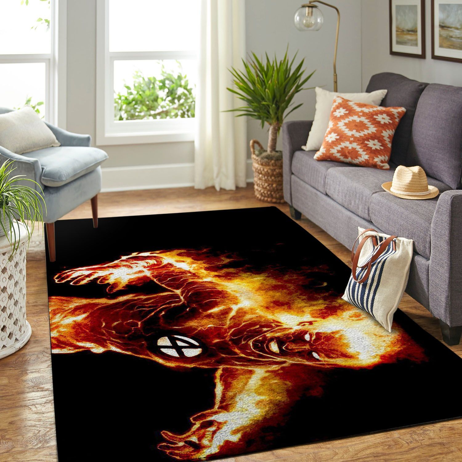 Amazon Human Torch Living Room Area Rug
