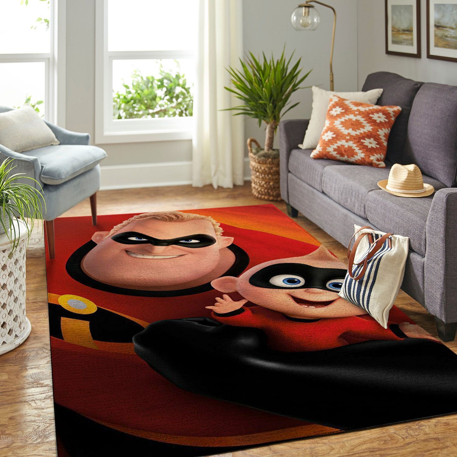Amazon Incredibles Disney Movie Living Room Area Rug