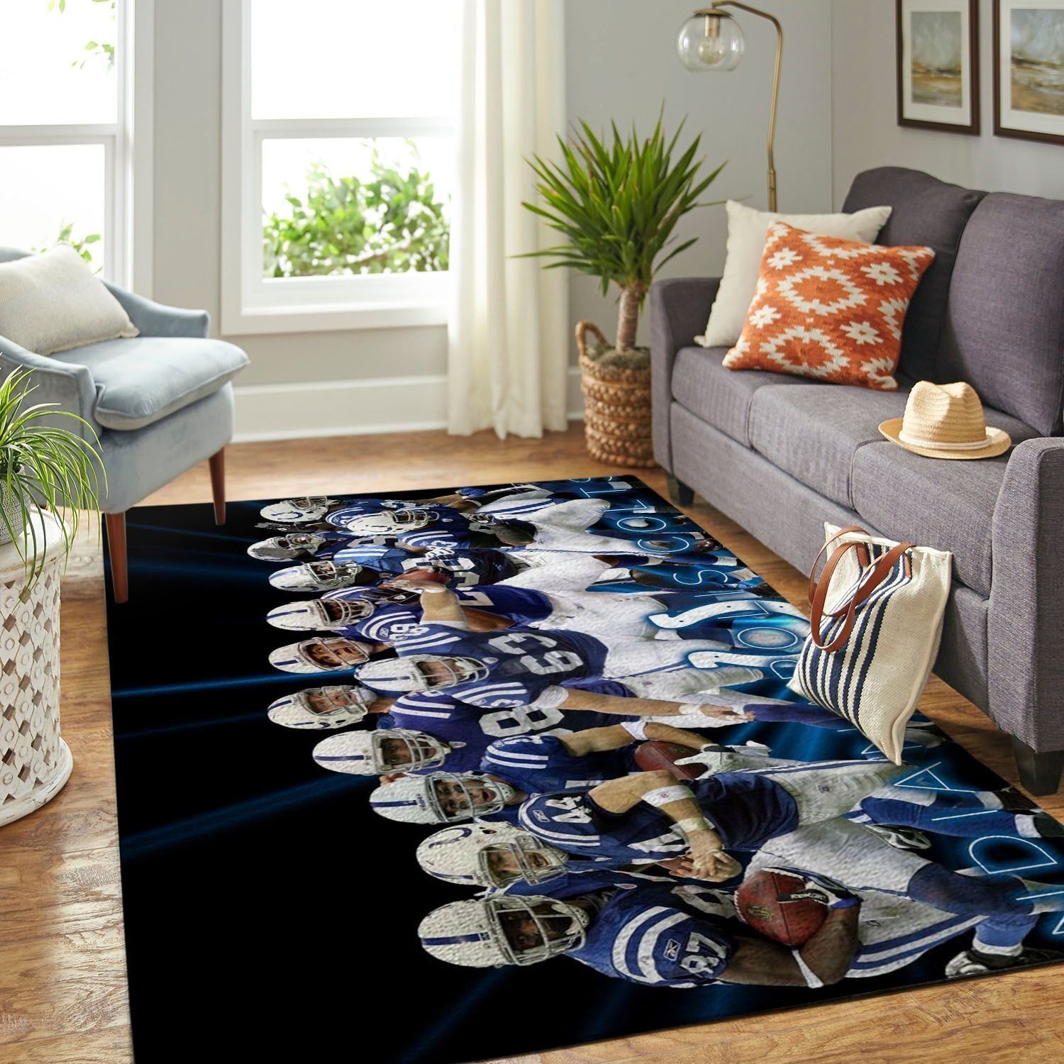 Amazon Indianapolis Colts Living Room Area Rug