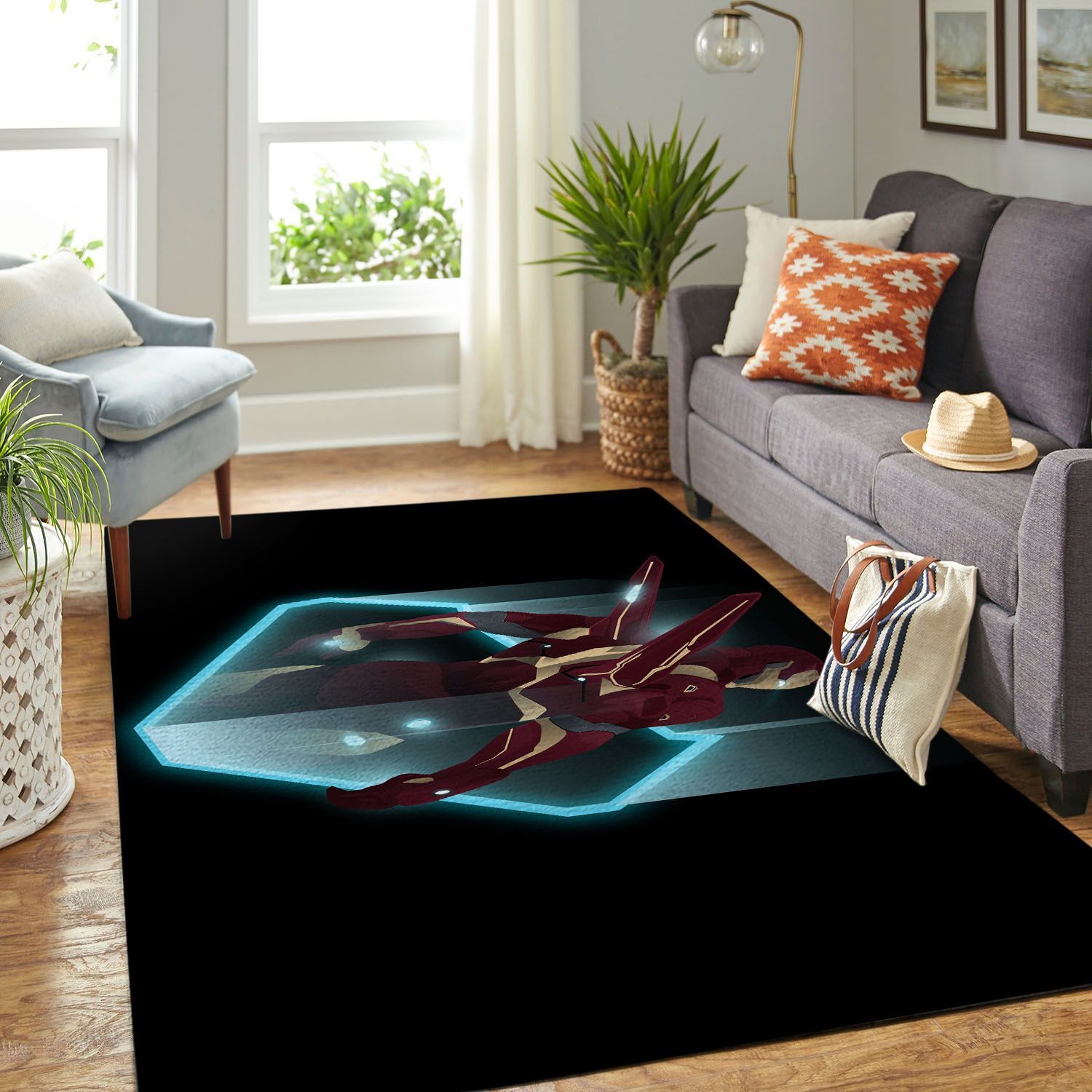 Amazon Iron Man Living Room Area Rug