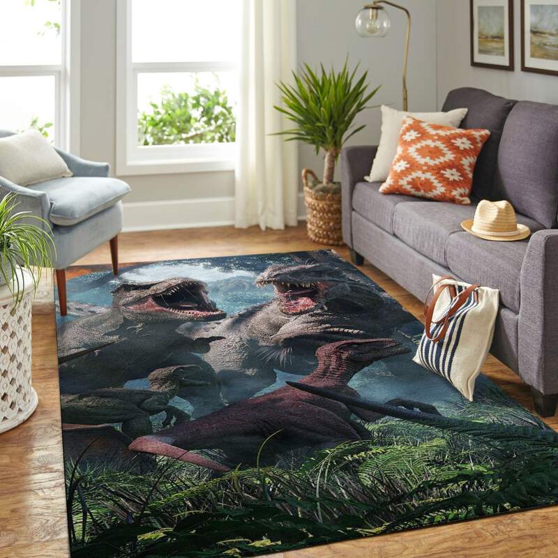 Amazon Jurassic World Movie-ancient Dinosaur Living Room Area Rug 1 Amazon Jurassic World Movie-ancient Dinosaur Living Room Area Rug