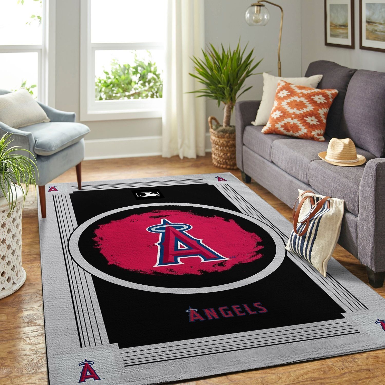 Amazon Los Angeles Angels Living Room Area Rug
