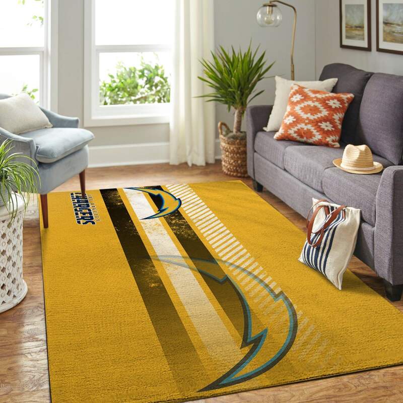 Amazon Los Angeles Chargers Living Room Area Rug