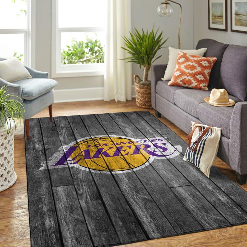 Amazon Los Angeles Lakers Living Room Area Rug