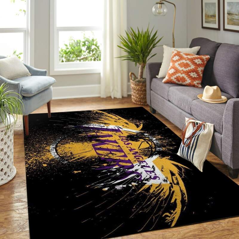 Amazon Los Angeles Lakers Living Room Area Rug