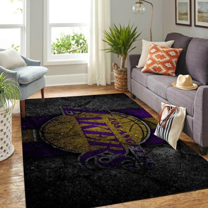 Amazon Los Angeles Lakers Living Room Area Rug