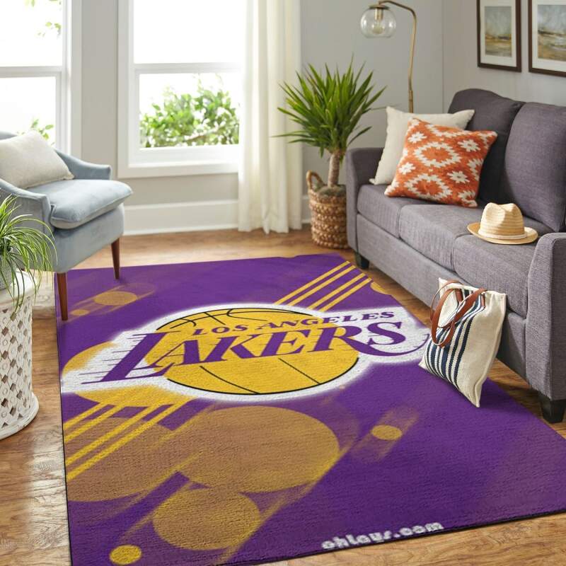Amazon Los Angeles Lakers Living Room Area Rug