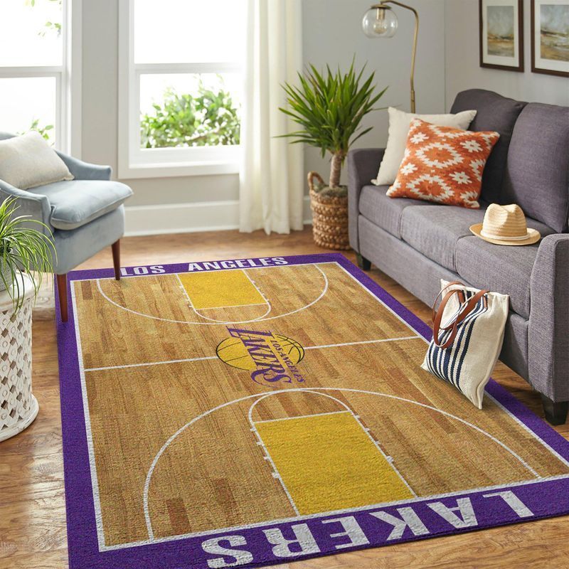 Amazon Los Angeles Lakers Living Room Area Rug