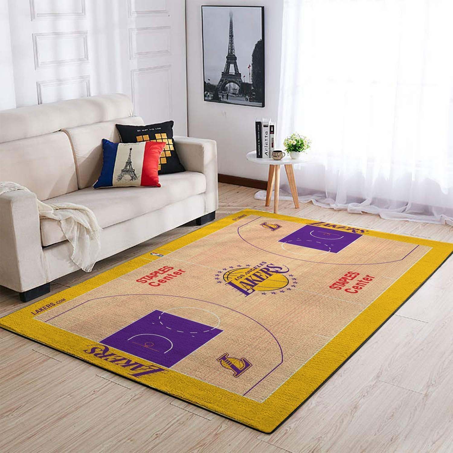 Amazon Los Angeles Lakers Living Room Area Rug
