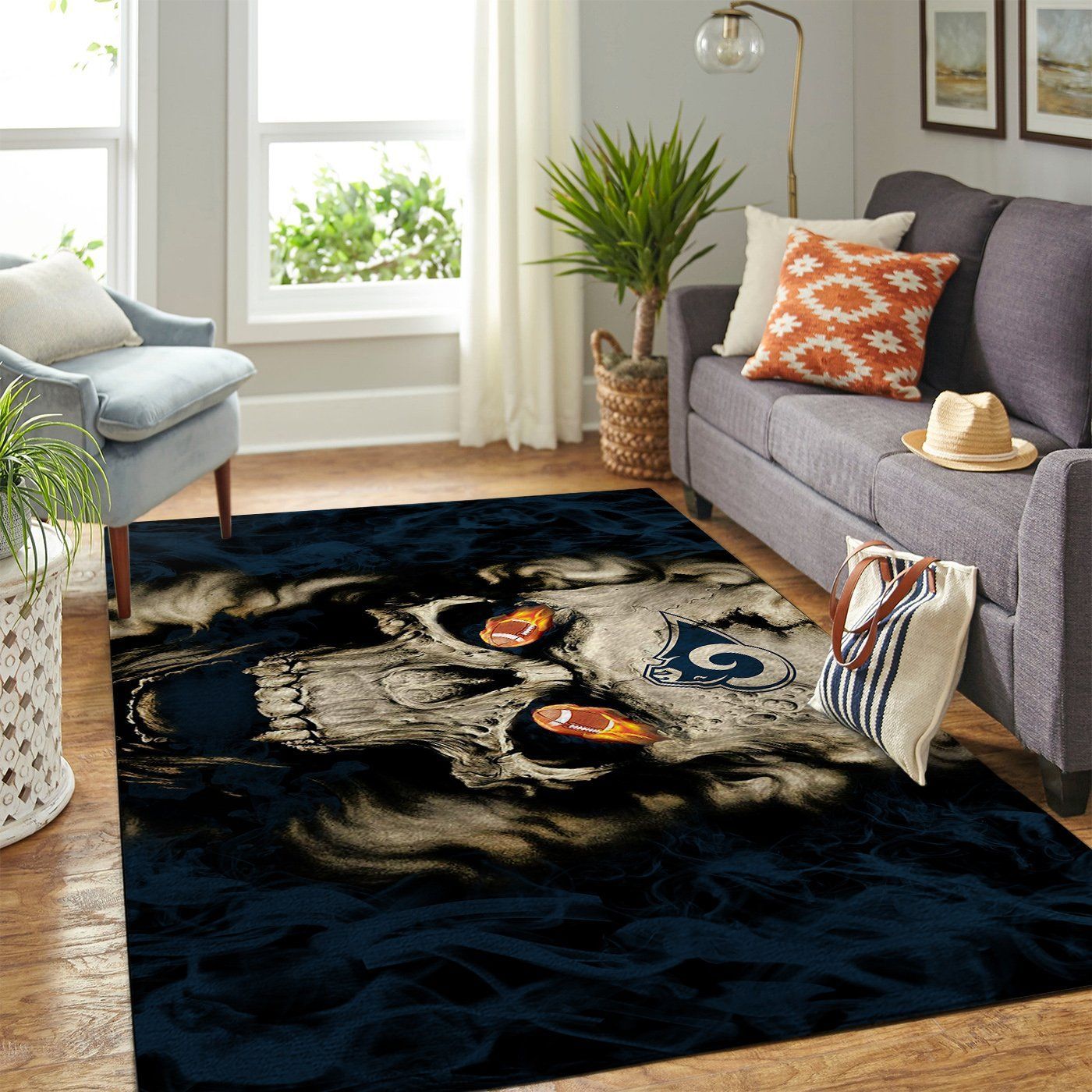 Amazon Los Angeles Rams Living Room Area Rug