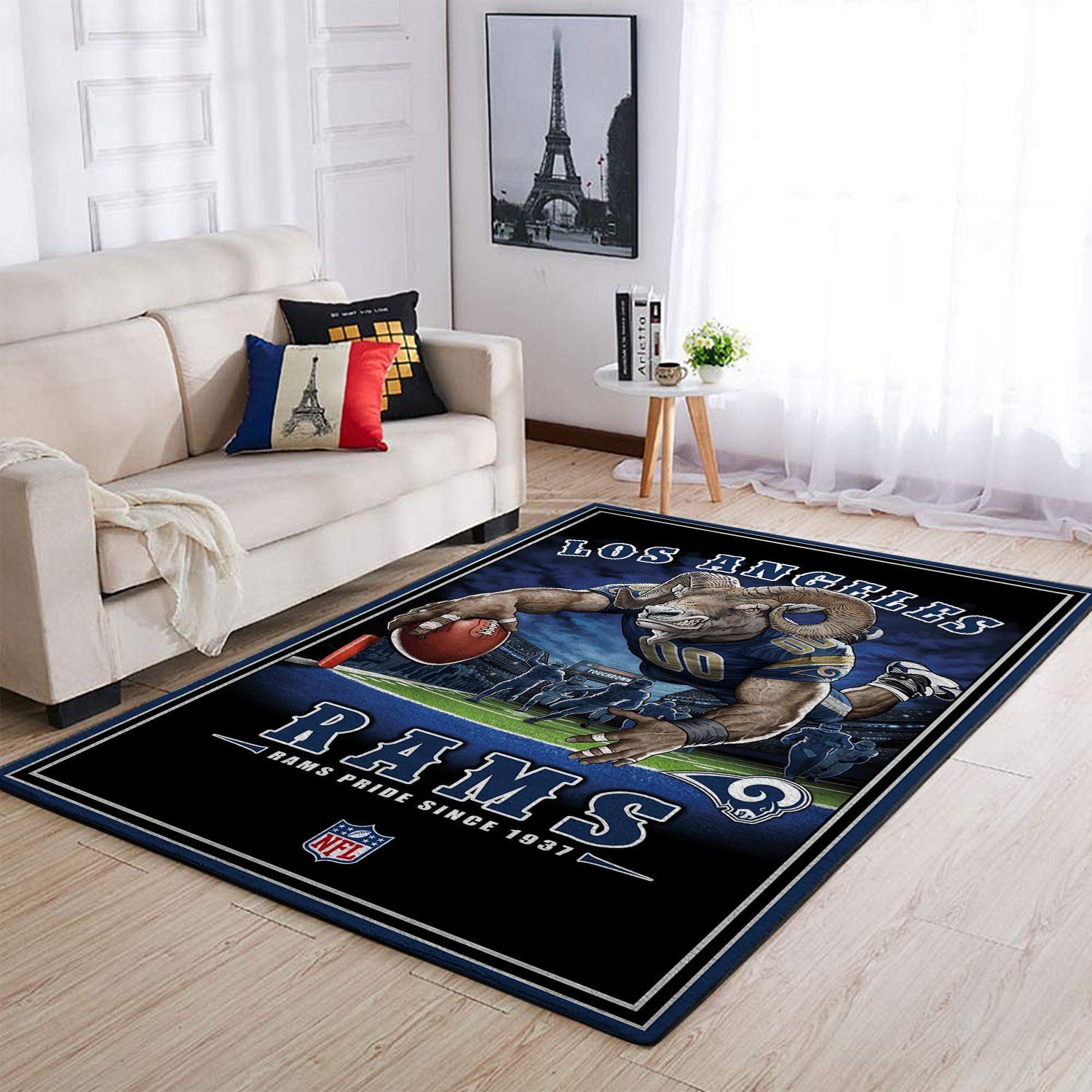 Amazon Los Angeles Rams Living Room Area Rug