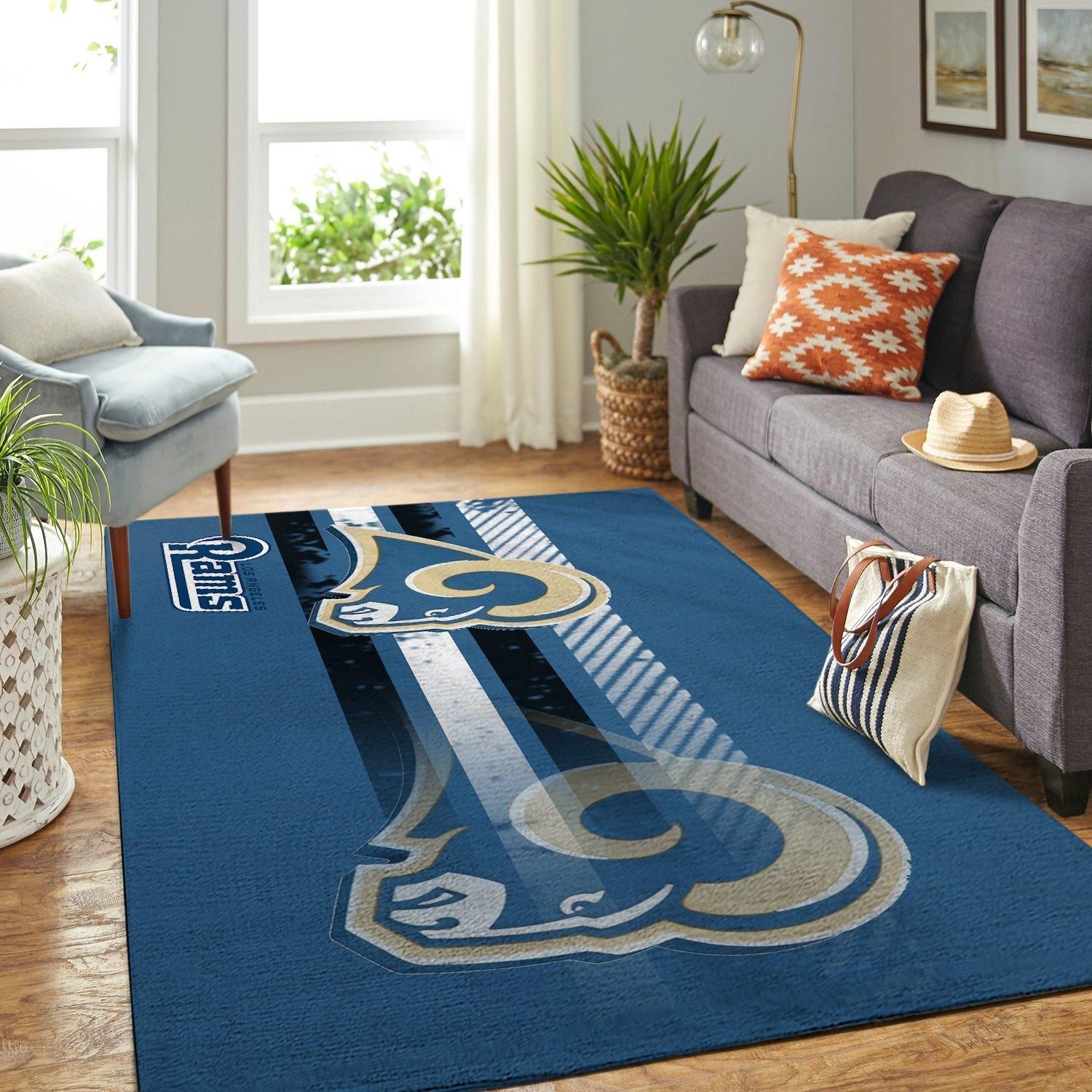 Amazon Los Angeles Rams Living Room Area Rug