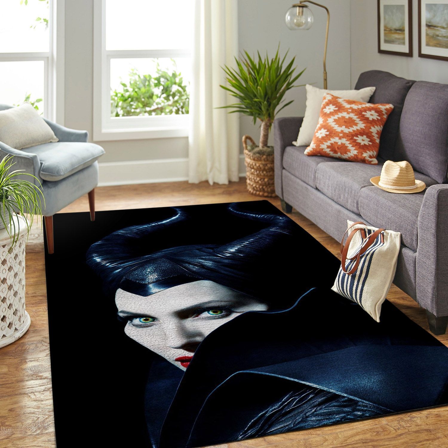 Amazon Maleficent Angela Jolie Living Room Area Rug