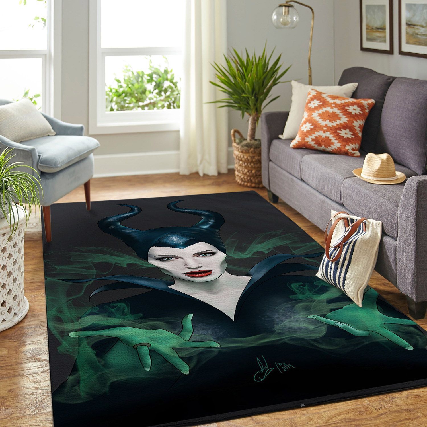Amazon Maleficent Angela Jolie Living Room Area Rug