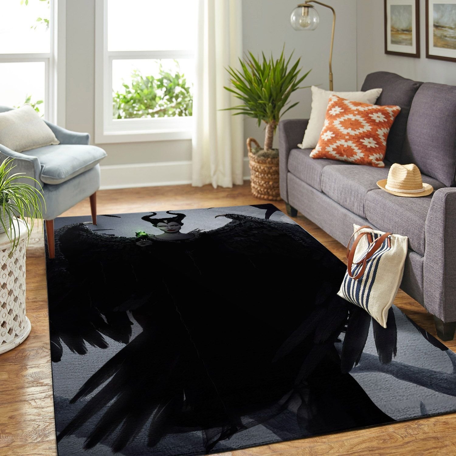 Amazon Maleficent Angela Jolie Living Room Area Rug