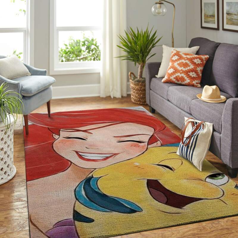 Amazon Mermaid Arial Princess Living Room Area Rug