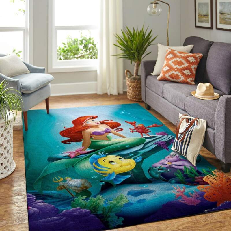 Amazon Mermaid Arial Princess Living Room Area Rug 6 Amazon Mermaid Arial Princess Living Room Area Rug