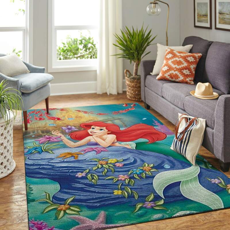 Amazon Mermaid Arial Princess Living Room Area Rug 7 Amazon Mermaid Arial Princess Living Room Area Rug