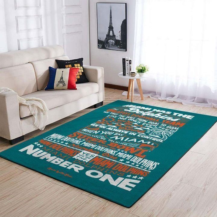 Amazon Miami Dolphins Living Room Area Rug
