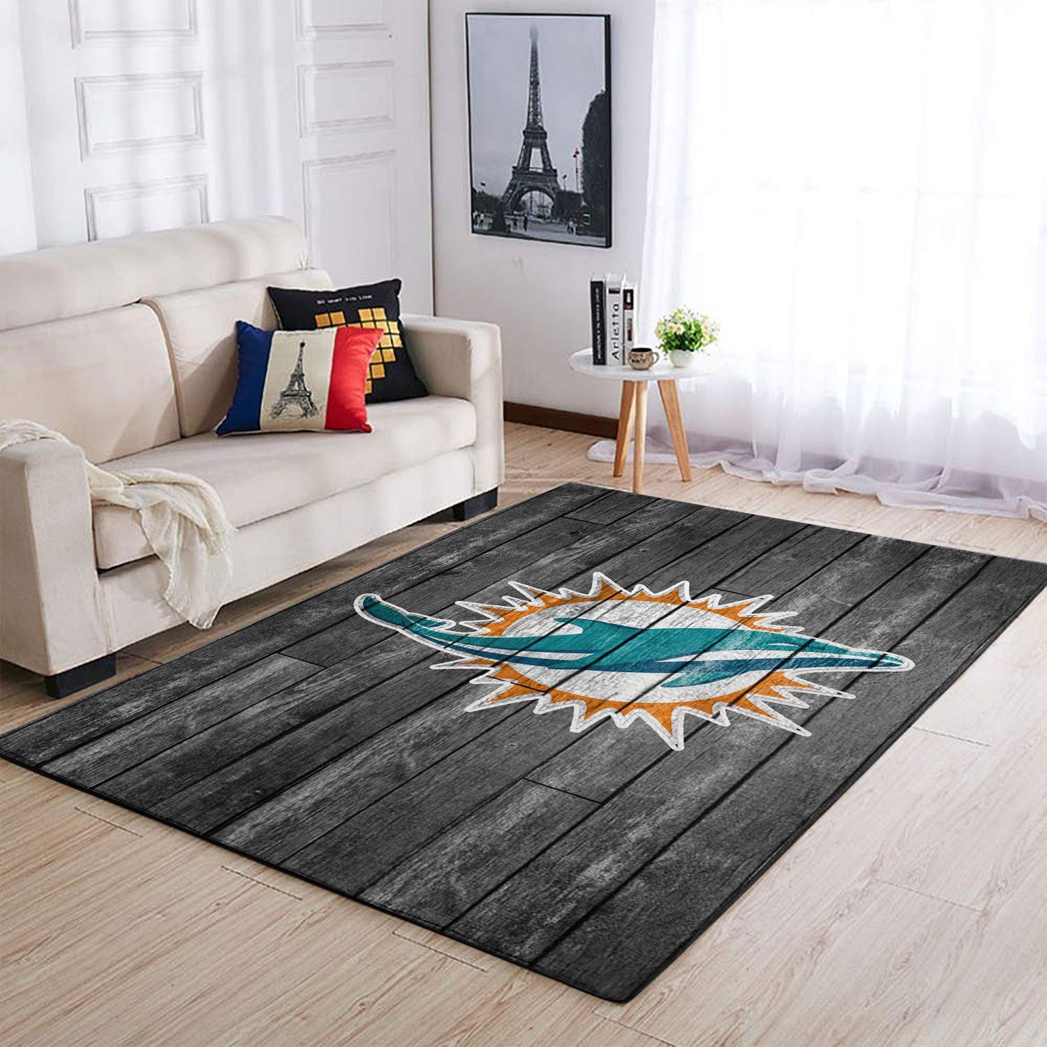 Amazon Miami Dolphins Living Room Area Rug
