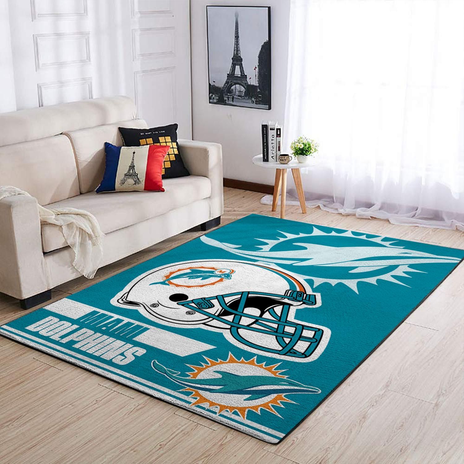 Amazon Miami Dolphins Living Room Area Rug