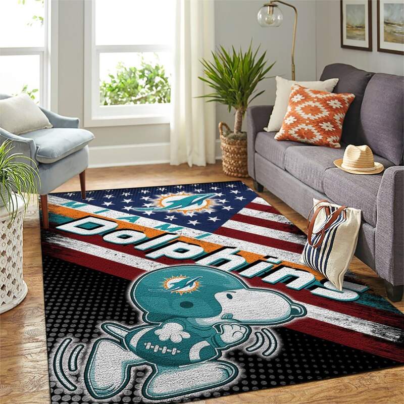 Amazon Miami Dolphins Living Room Area Rug