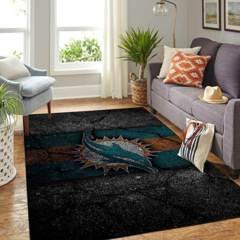 Amazon Miami Dolphins Living Room Area Rug