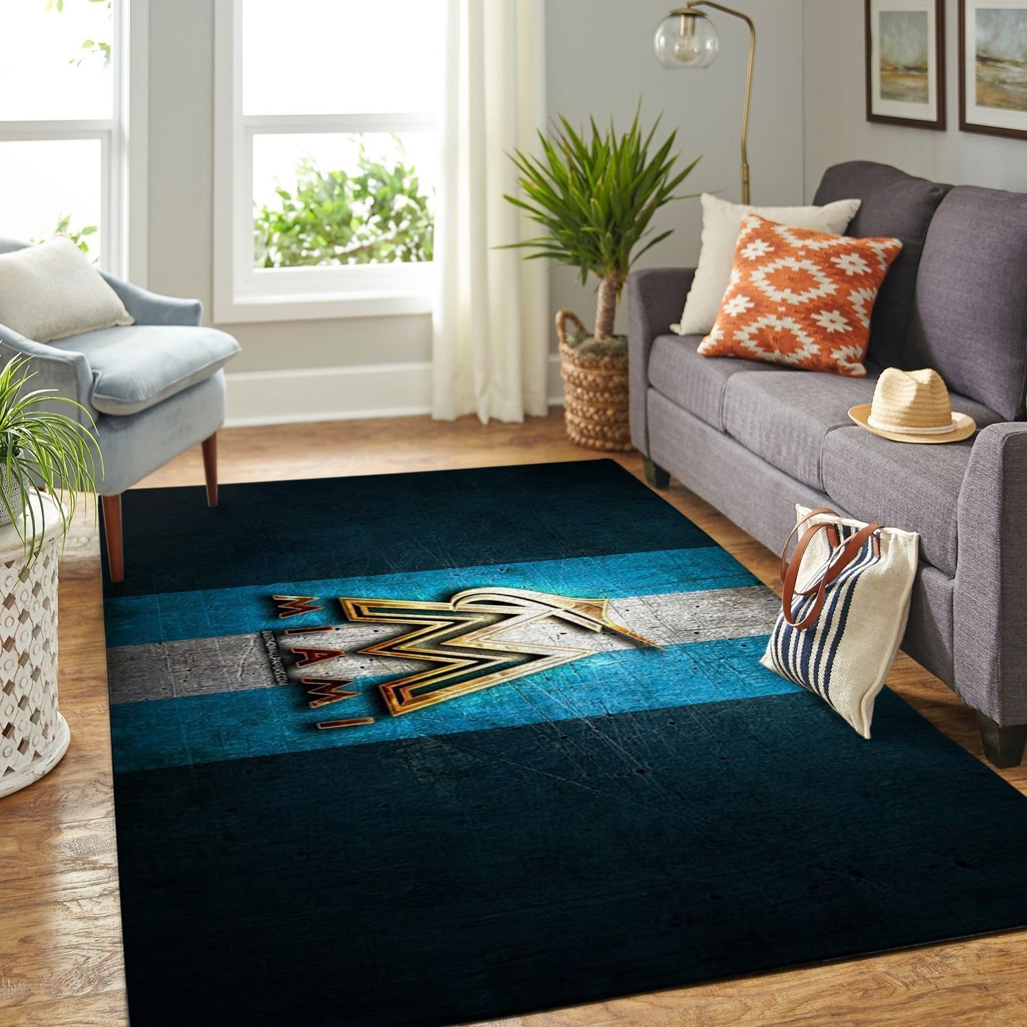 Amazon Miami Marlins Living Room Area Rug